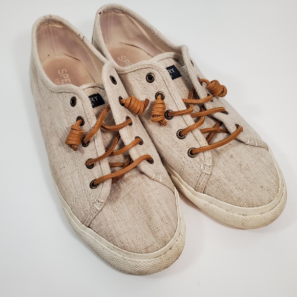 Sperrys cream sneakers